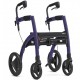 Rollz Motion² 2.1 Rollator/Rolstoel Dark Purple